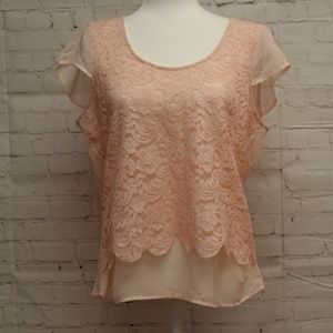Pink Lace Top